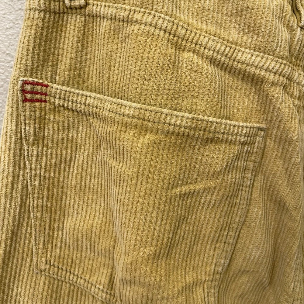 BDG Urban Outfitters Corduroy Ankle Pants Yellow TRASHED Streetwear Grunge Sz 29 - Picture 3 of 14